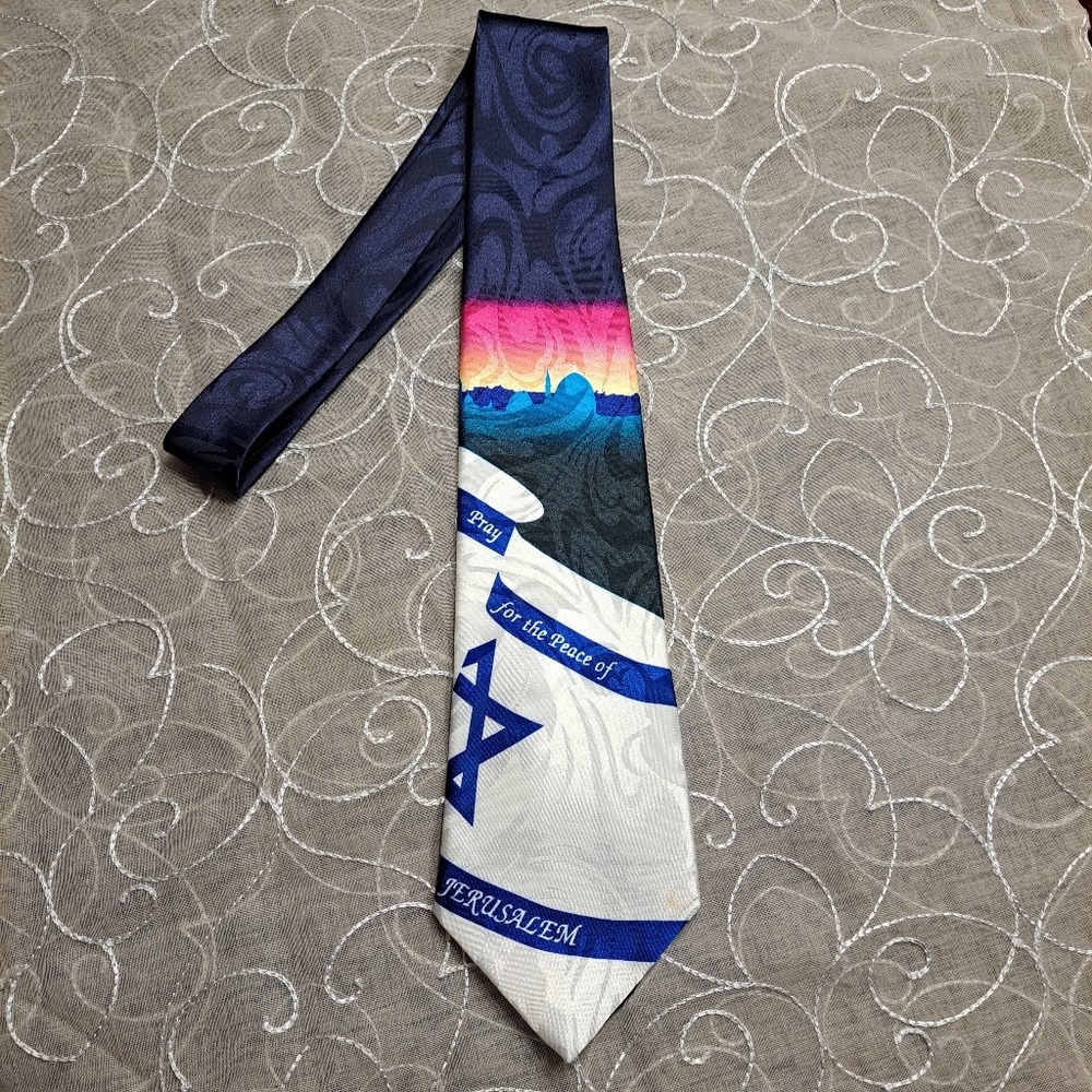 Steven Harris (Ties Of Faith) Israel Flag Tie